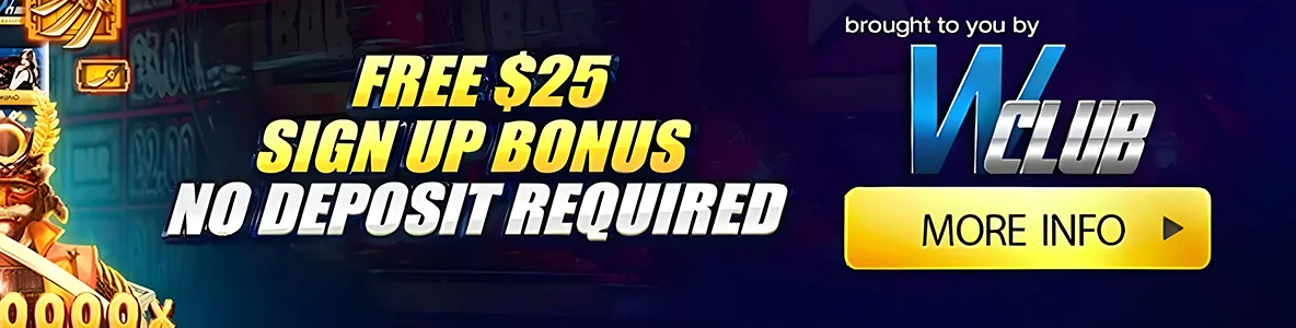 WCLUB Sign Up Bonus