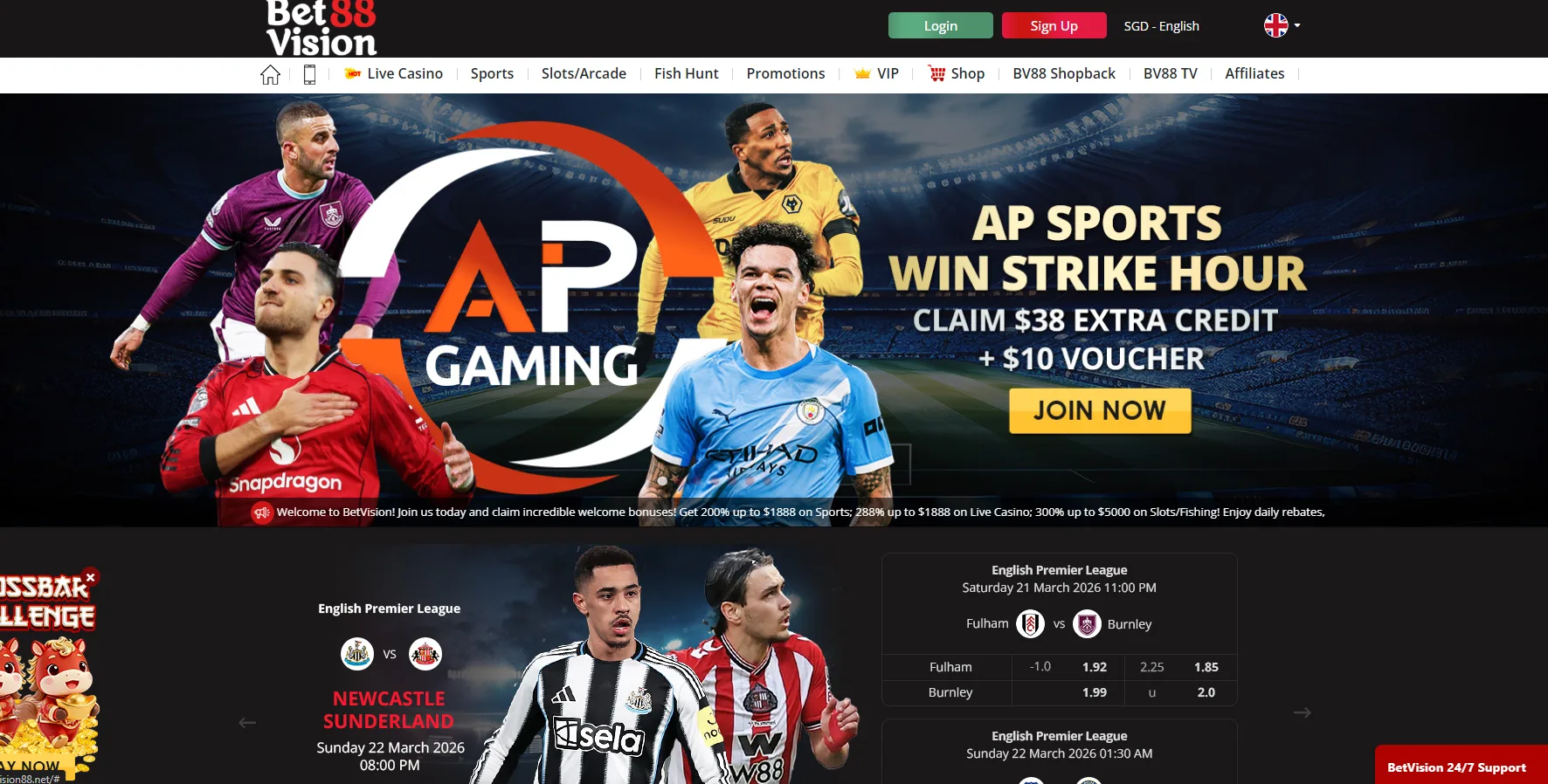 betvision88 homepage